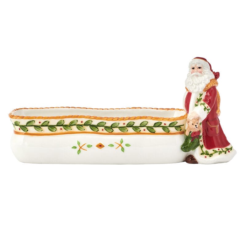 Santa’s Gift Tidbit Appetizer Long Serving Bowl