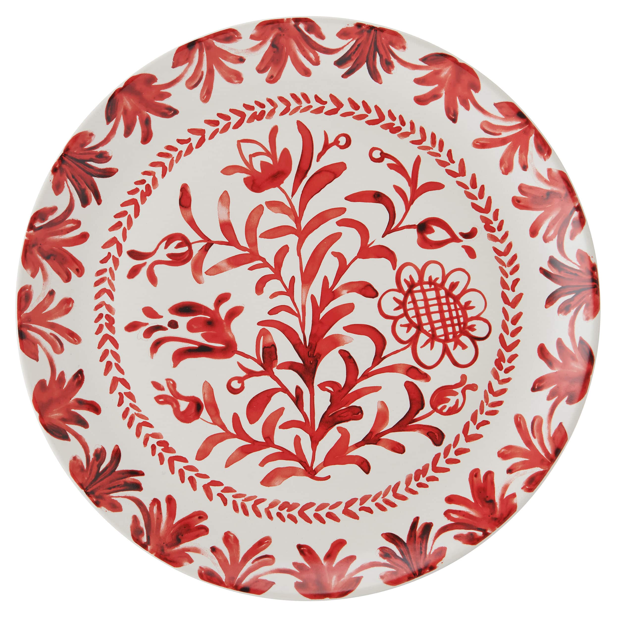 Sicily Red Holiday Partridge 12 piece Dinnerware Set, Service for 4