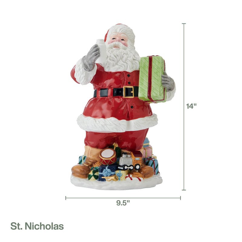 St. Nicholas Santa Figurine, 14 IN