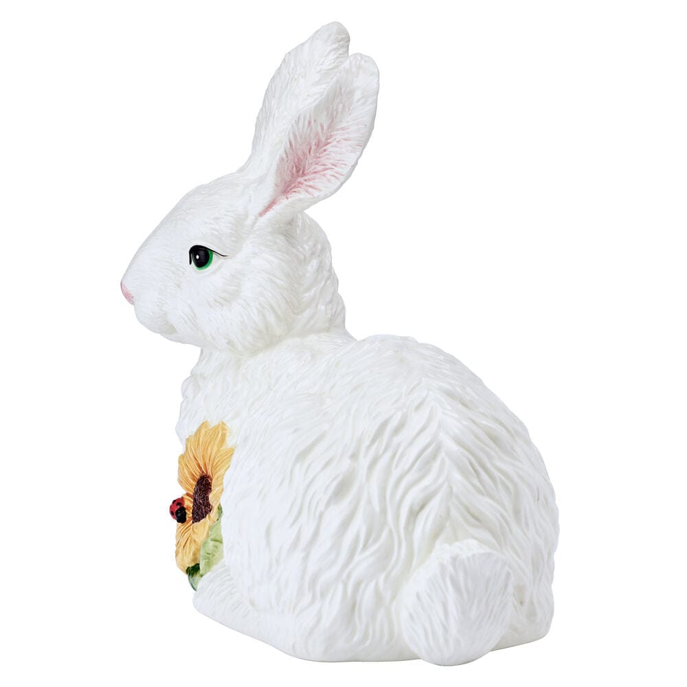 Sunflower Resting Rabbit Figurine, 9.75 IN