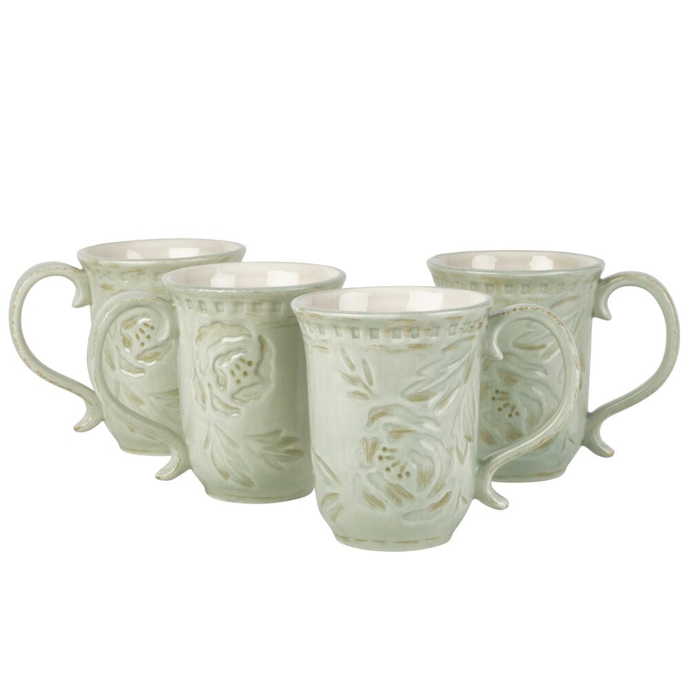 Toulouse Green Set of 4 Mugs