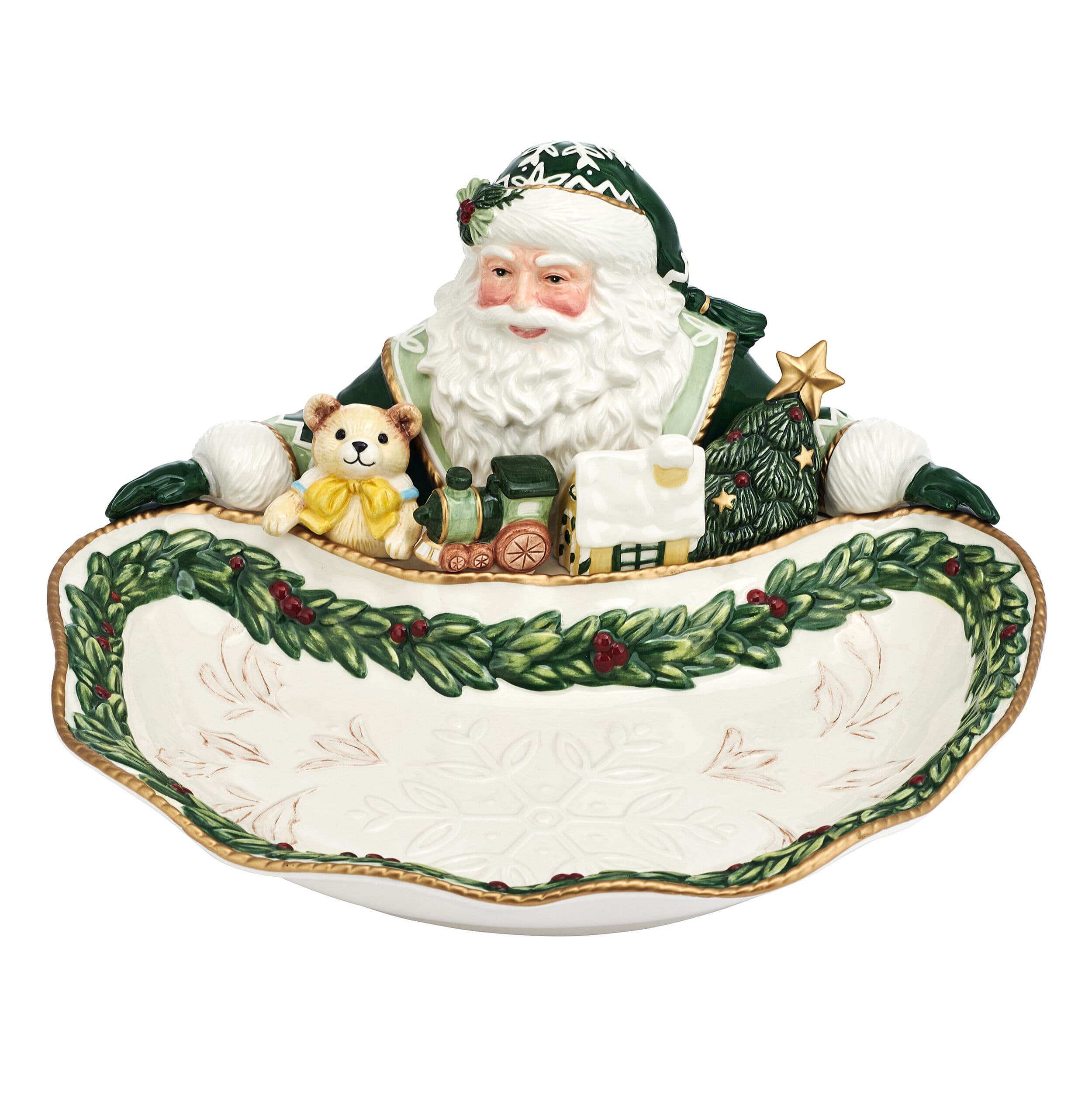 Winter Frost Santa Serving Bowl