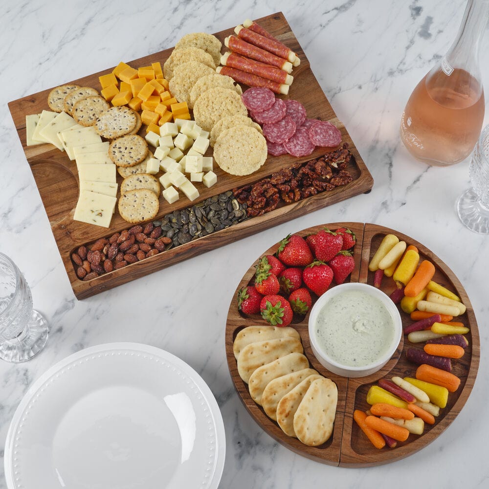 Charcuterie 3 Part Magnetic Wood Serving Board