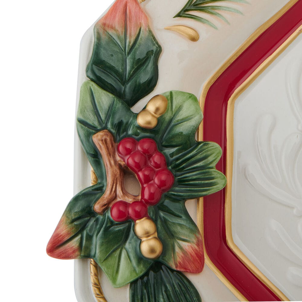 Woodland Holiday Octagonal Serving Platter