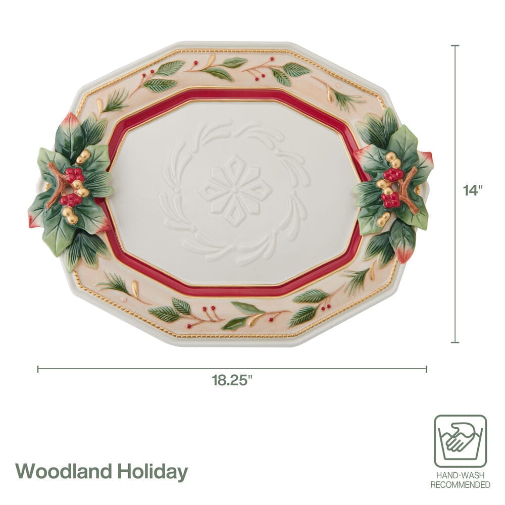 Woodland Holiday Serving Platter
