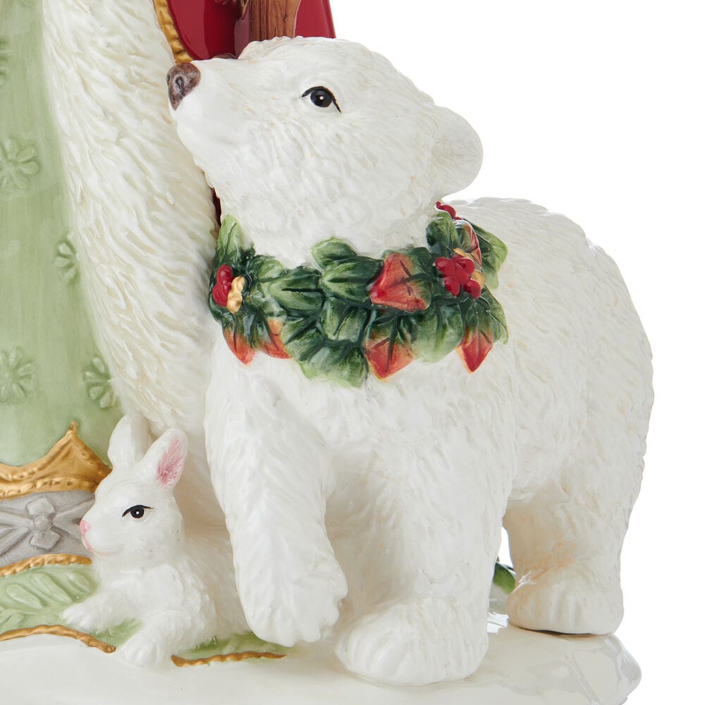 Woodland Holiday Santa Figurine, 18.25IN