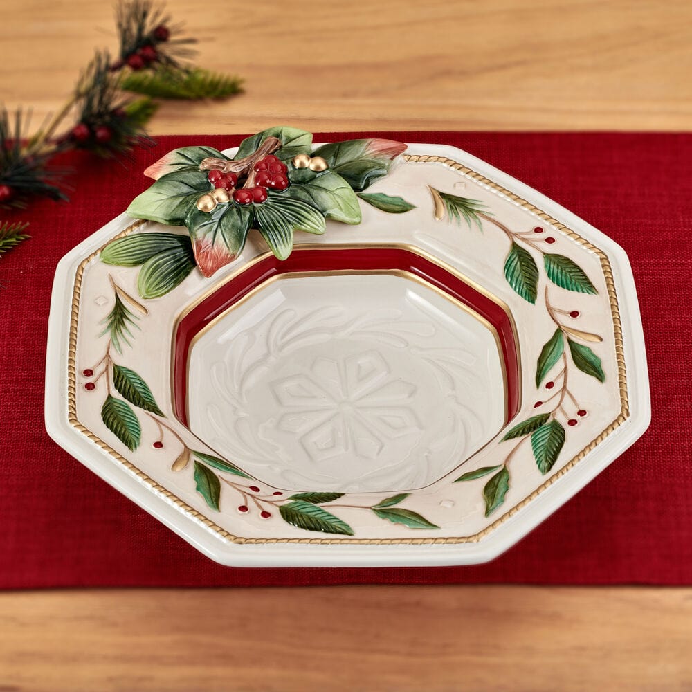Woodland Holiday Serving Bowl