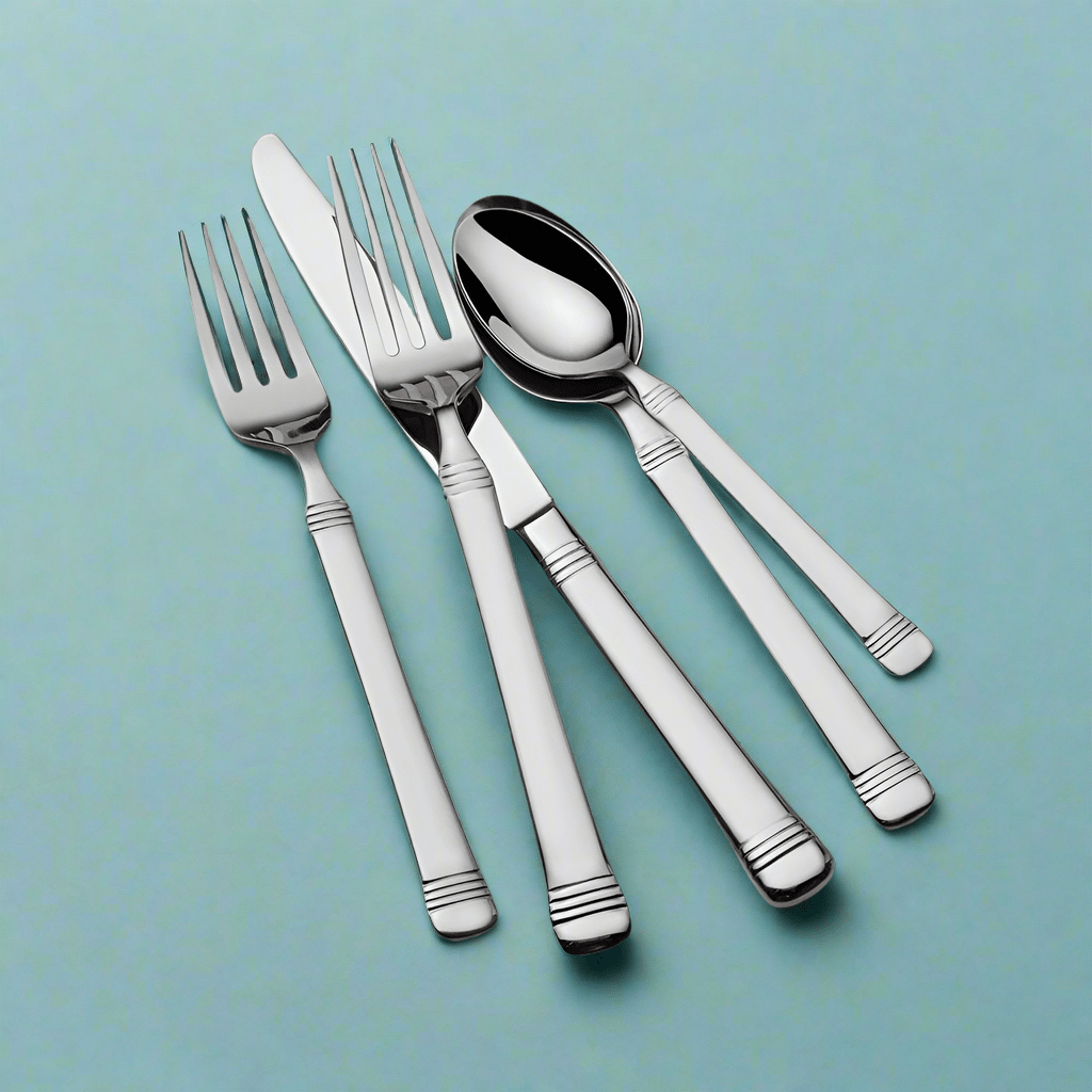 Everyday Bistro Band 45 Piece Flatware Set, Service for 8
