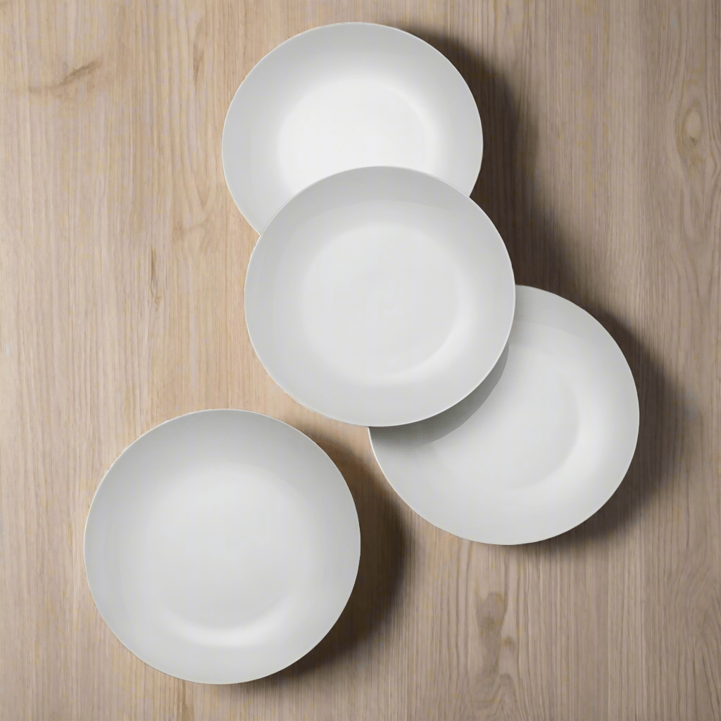 Everyday White® Coupe Set of 4 Dinner Plates