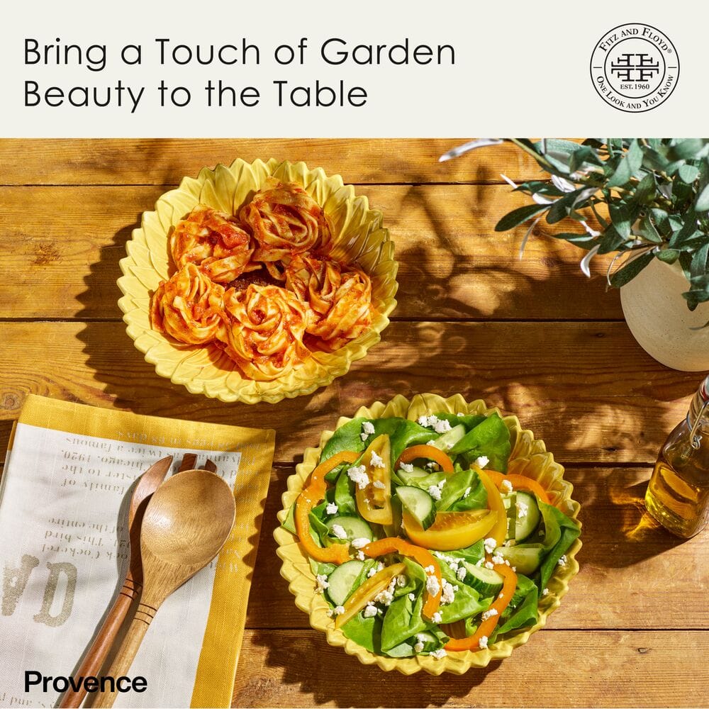 Provence Sunflower Set of 2 Pasta Bowls