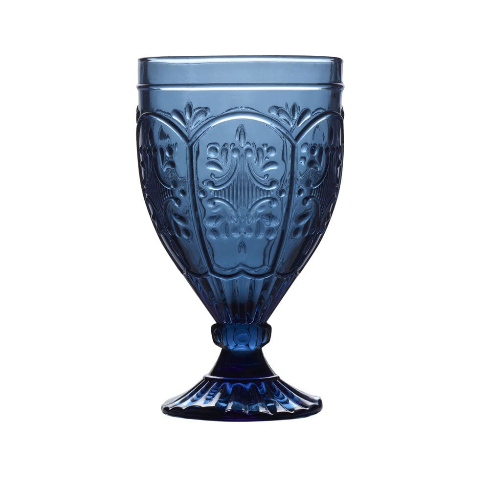 Trestle Goblets Set of 4, Indigo
