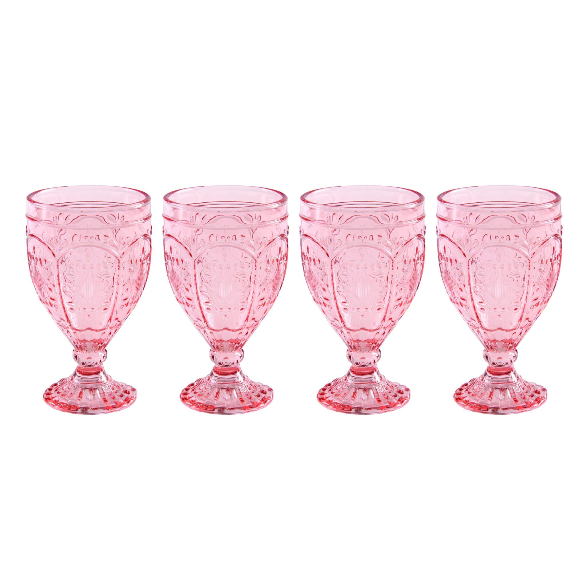 Fitz and Floyd Beaded Wine Goblets - Set of 4