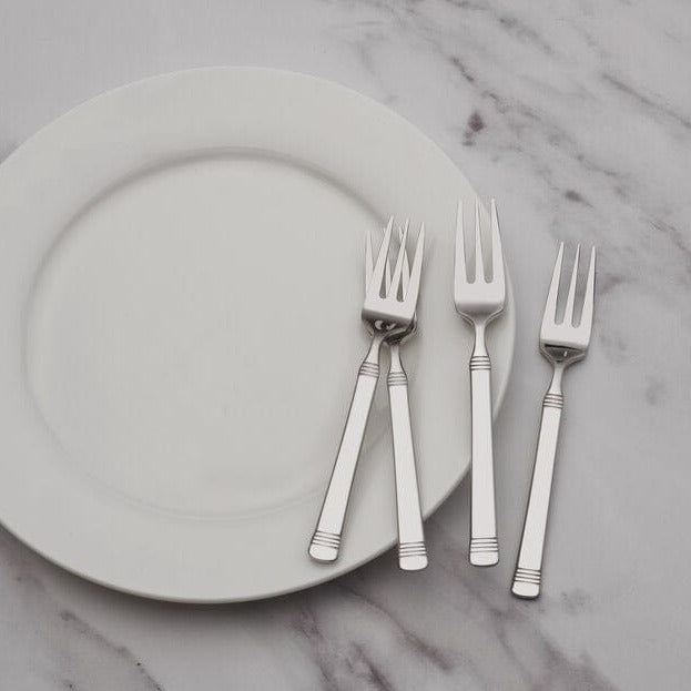 Everyday Bistro Band Set of 4 Appetizer Forks