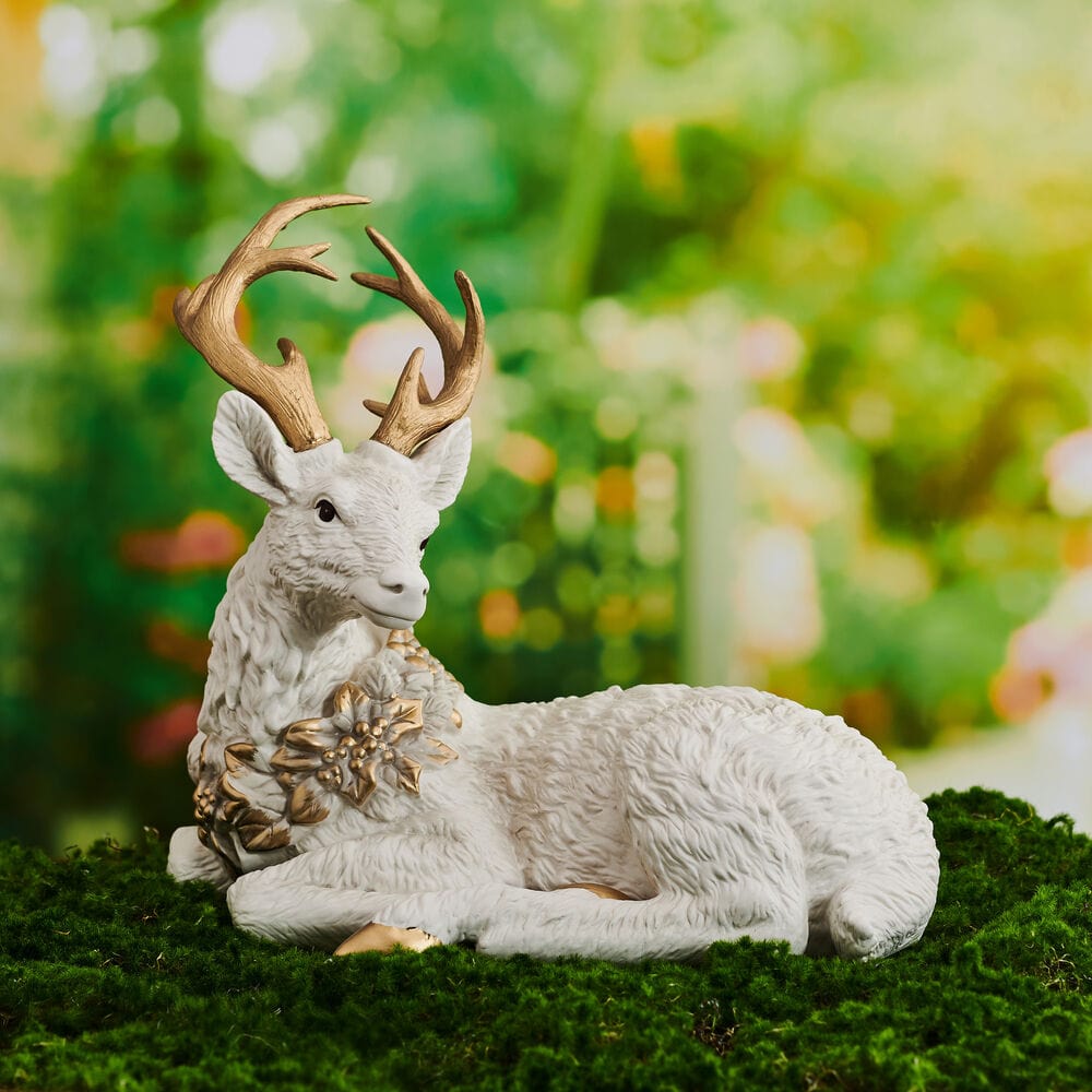 Bonita Resting Deer Figurine, 10.5 IN