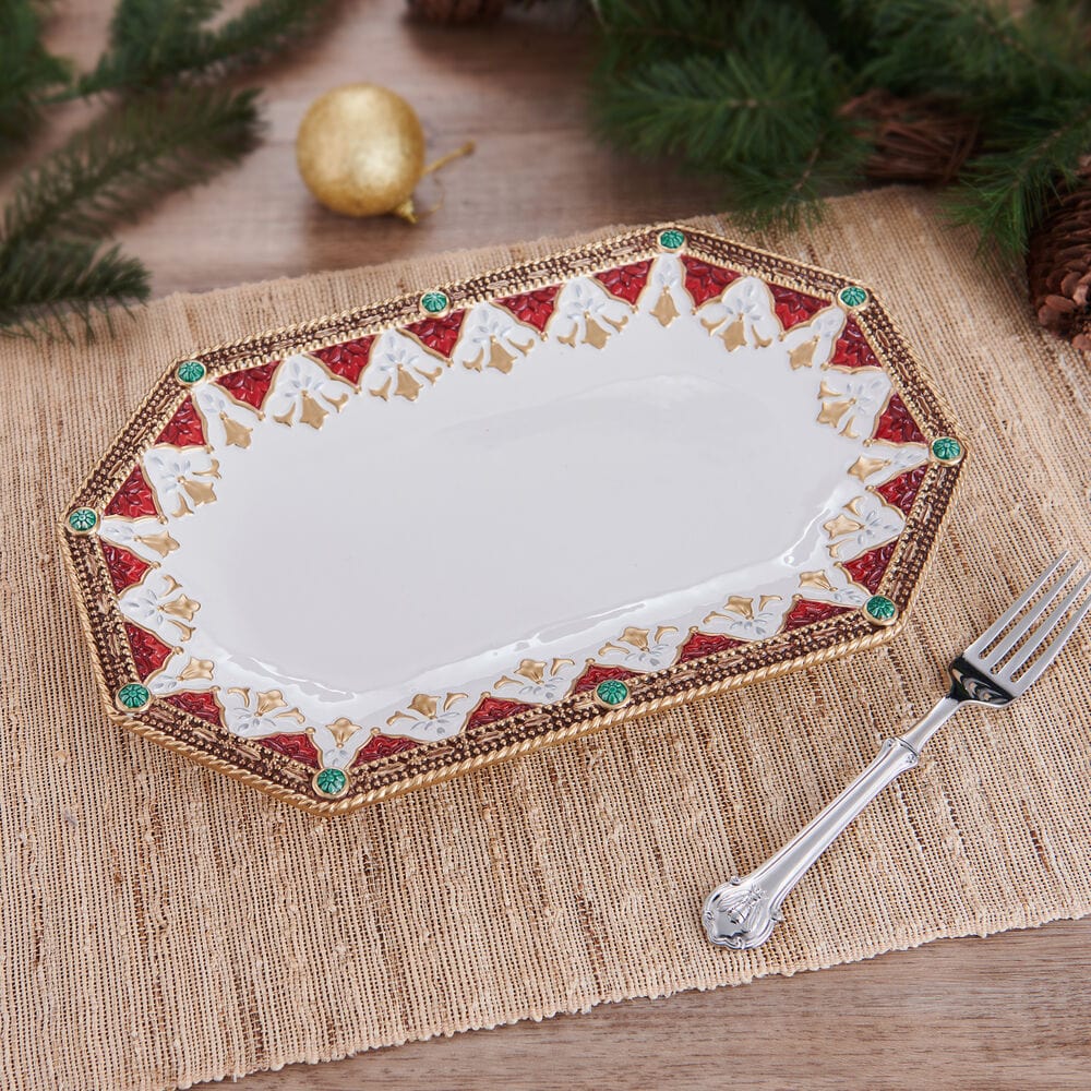 Noel Holiday Platter, 13.75 IN