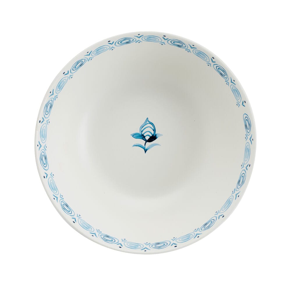 Sicily Blue Set of 2 Serving Bowls with Salt and Pepper Set