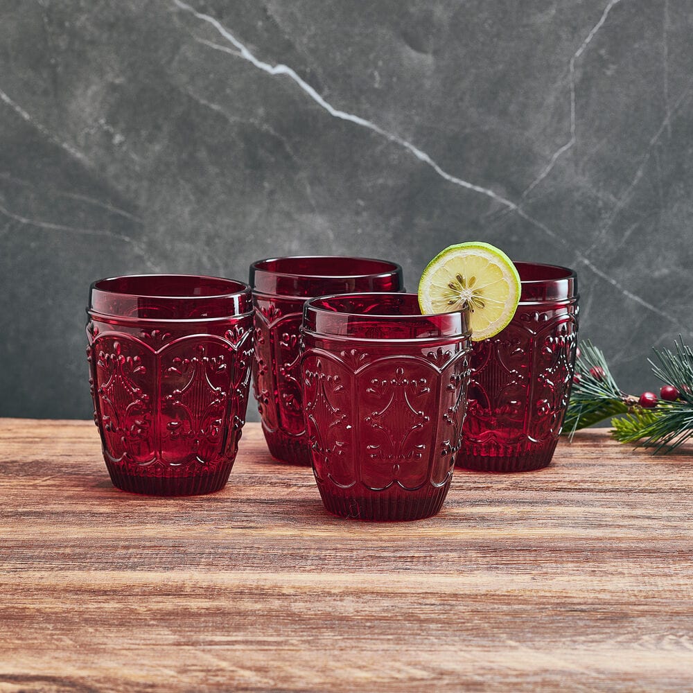 Fitz and Floyd Organic Band Red Wine Glasses - Set of 4