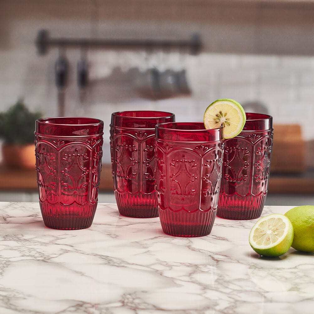 Louisville Red Wine Glasses - Set of 4