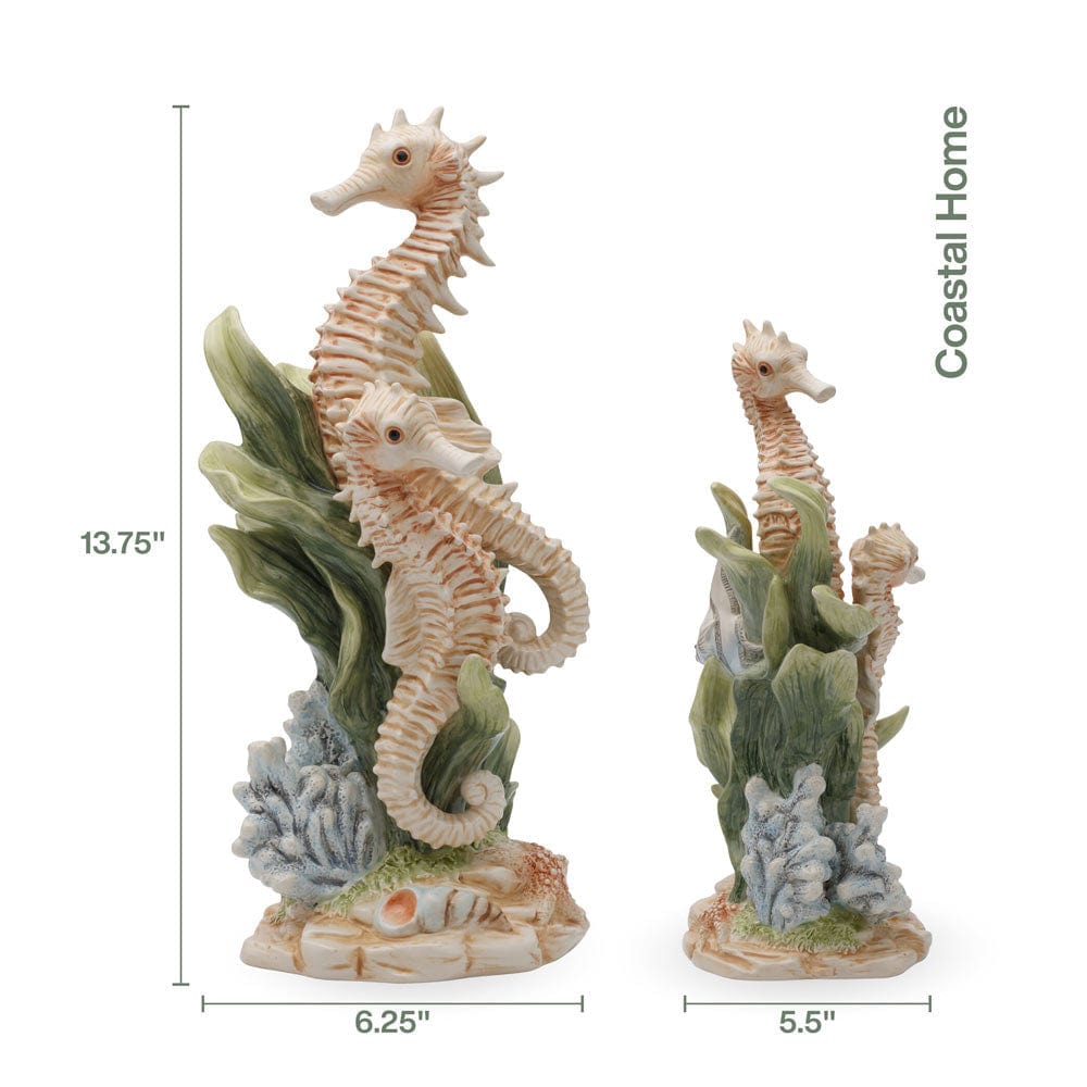 Coastal Home Seahorse Figurine 13.75 IN
