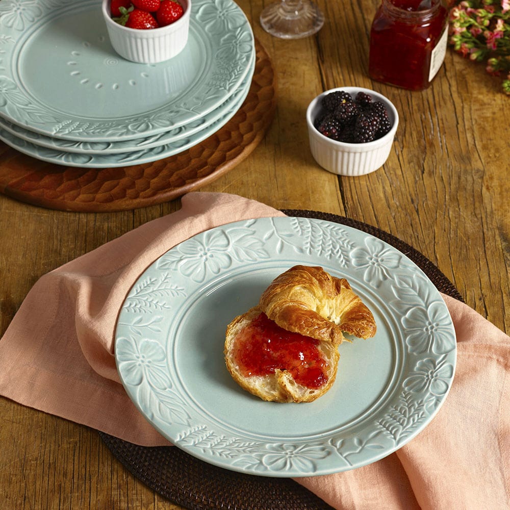 Fitz and Floyd English Garden Dinner Plates, Set of 4
