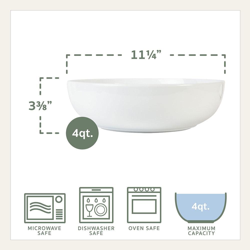 Everyday White® 5 Piece Pasta Bowl Set