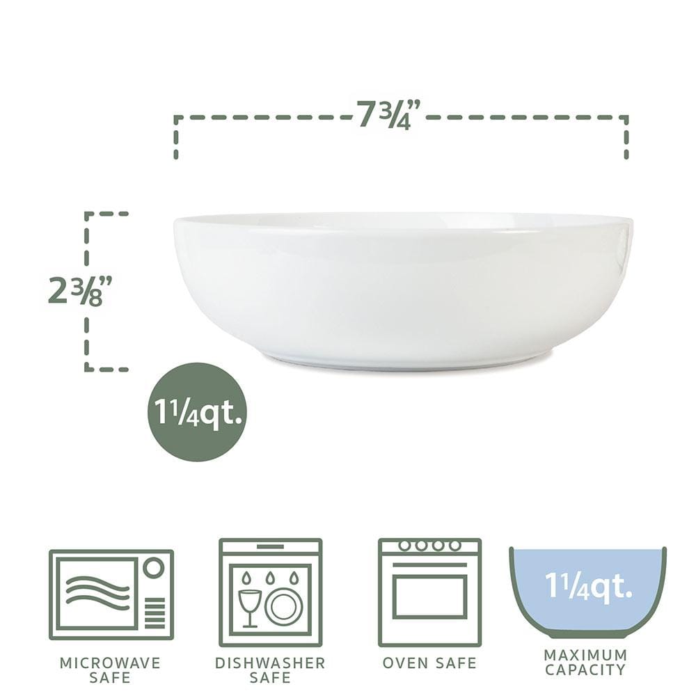 Everyday White® 5 Piece Pasta Bowl Set