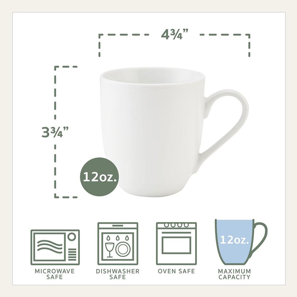 Everyday White® Coupe 16 Piece Dinnerware Set, Service for 4