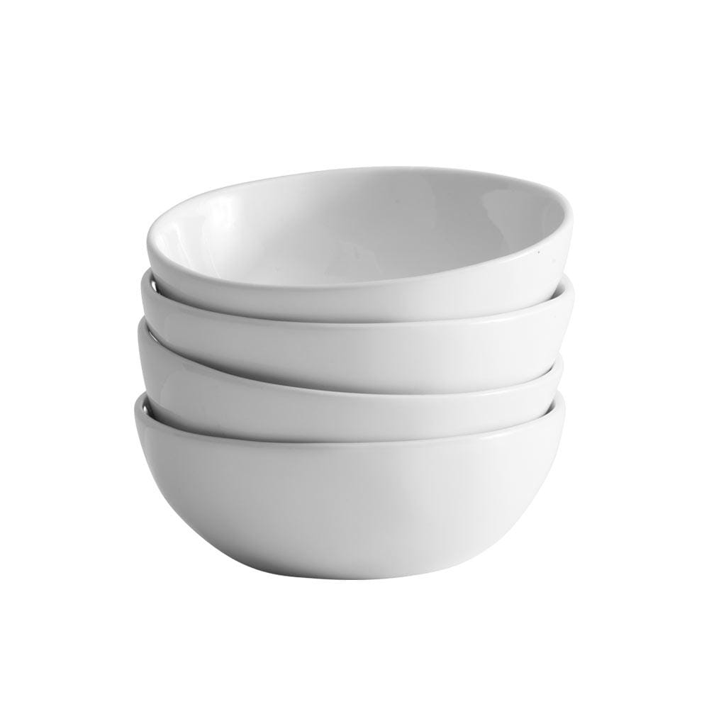 Everyday White® Organic Set of 4 Soup Cereal Bowls