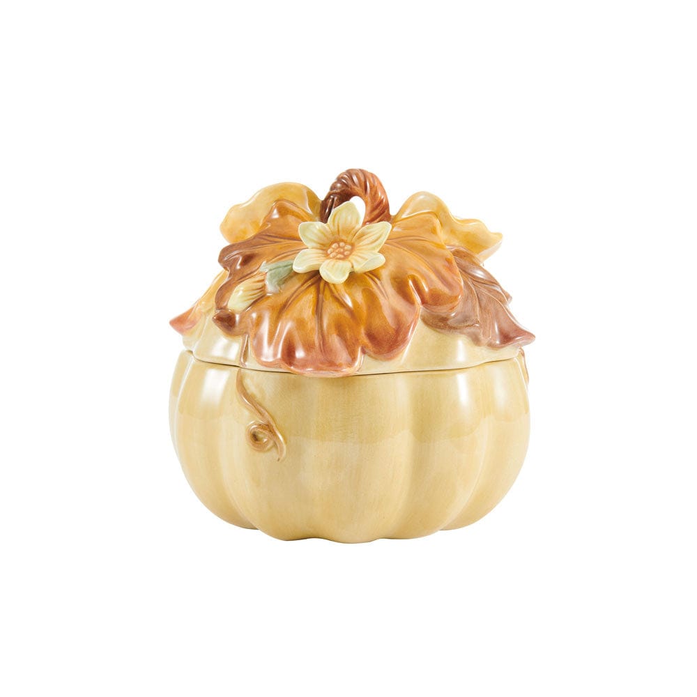 Harvest Pumpkin Soup Bowl with Lid