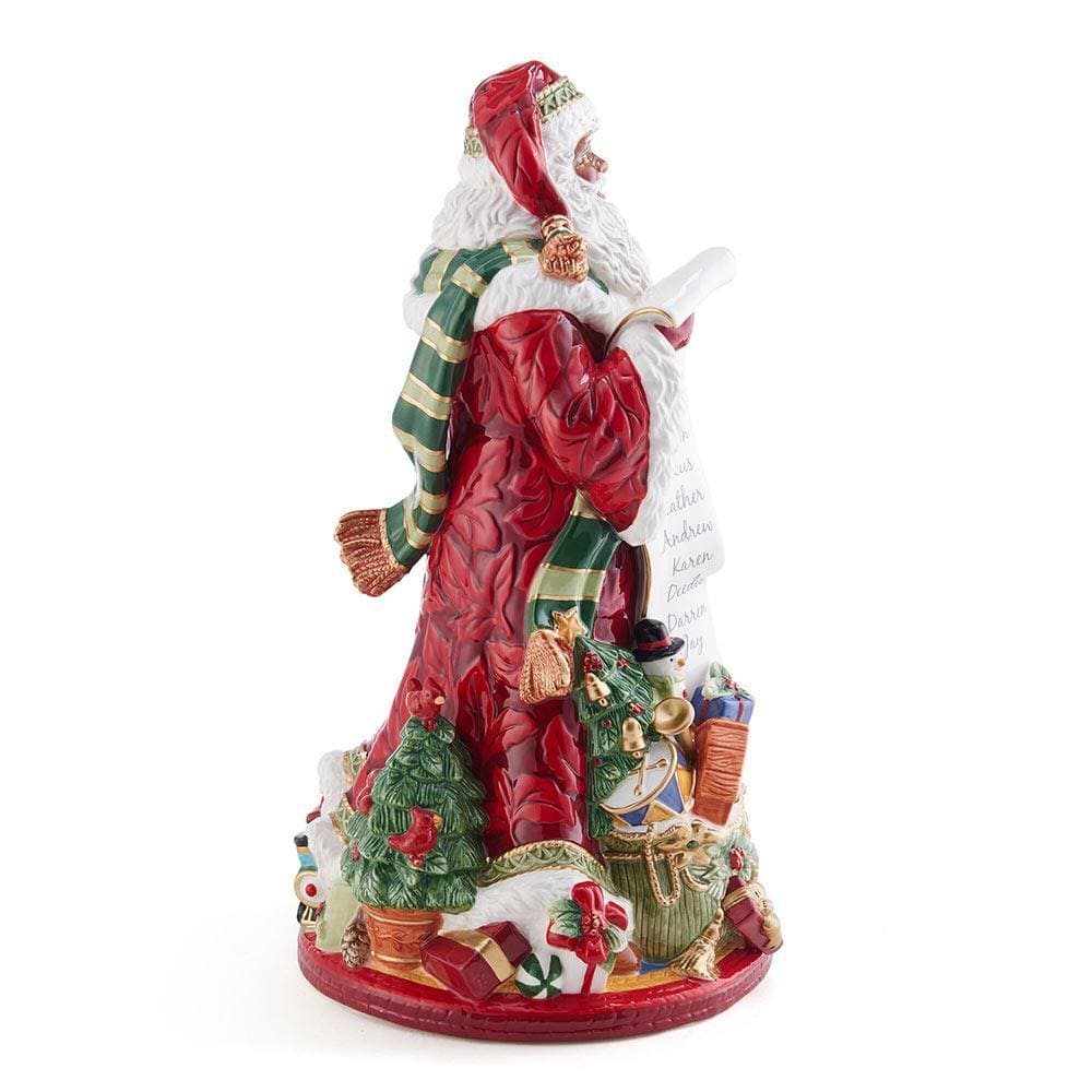 Holiday Home African American Santa Figurine, 18.75 IN