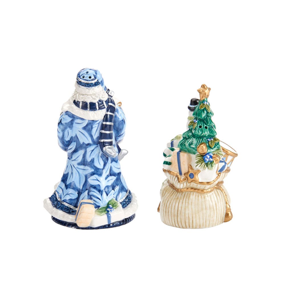 Holiday Home Blue Santa Salt and Pepper Set