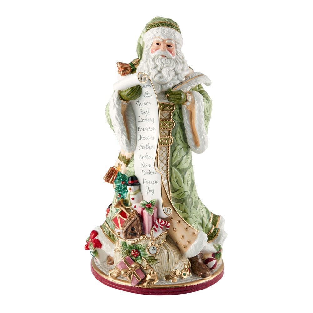 Holiday Home Green Santa Figurine, 18.75 IN
