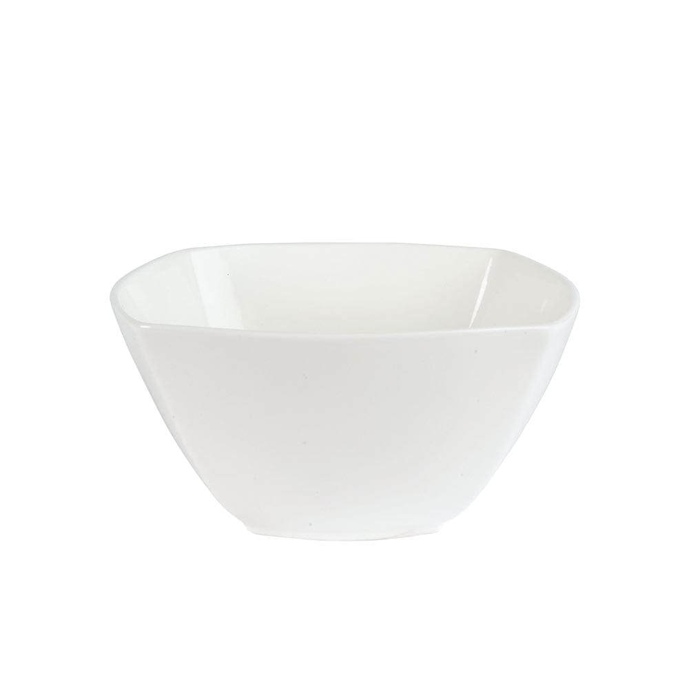Nevaeh White Soft Square 12 Piece Dinnerware Set, Service for 4