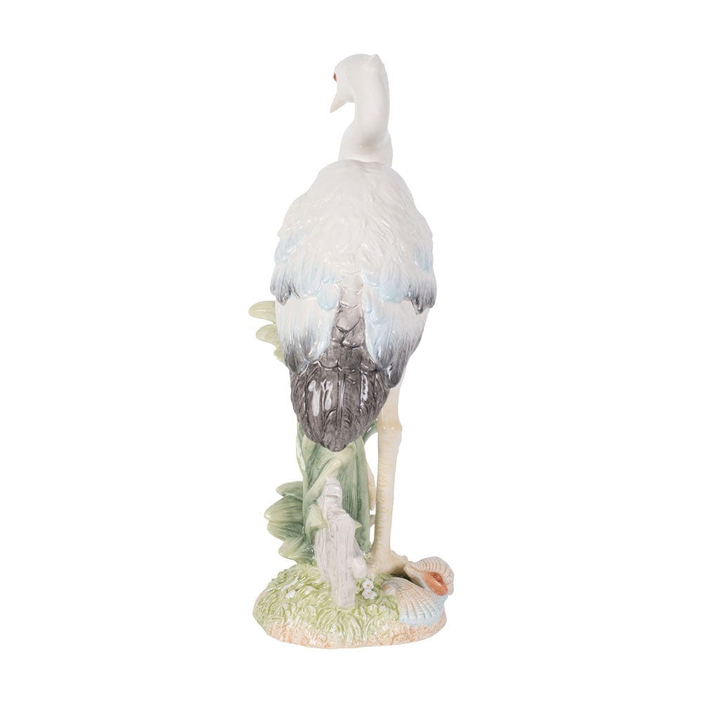 Newport Home Tall Egret Facing Forward 16 IN
