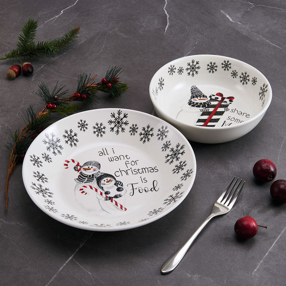 Snow Days Set of Vegetable Serving Bowls - Main Image