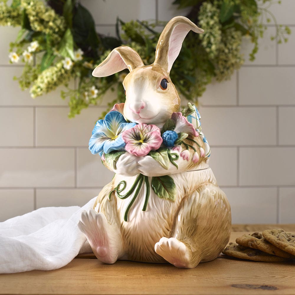 Toulouse Rabbit Cookie Jar Figurine – Fitz and Floyd