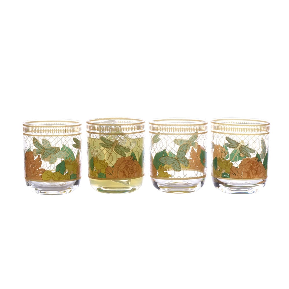Fitz and Floyd Set of 4 Maddi 10 oz Double Old Fashioned Glasses
