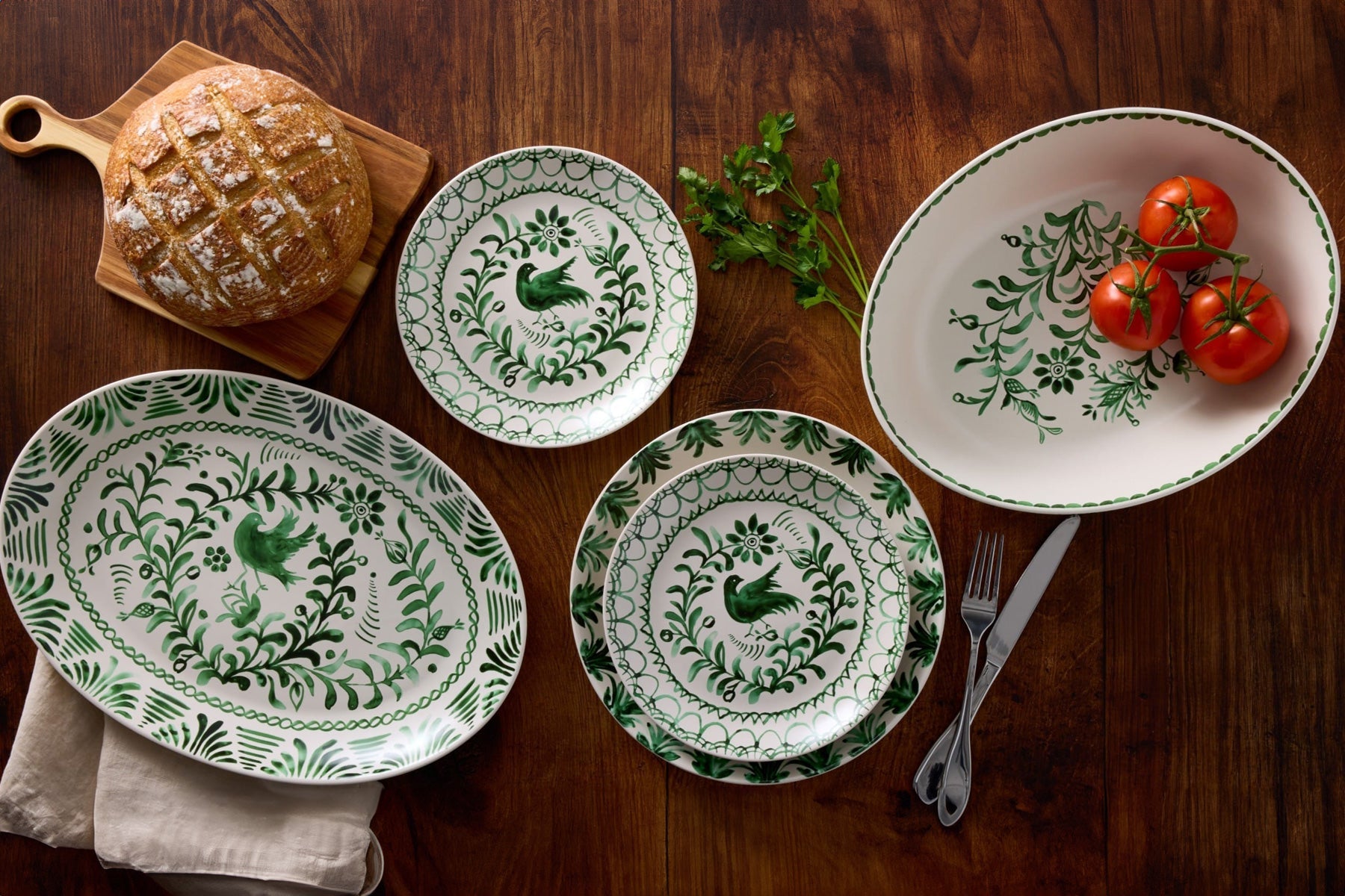Sicily green dinnerware 
