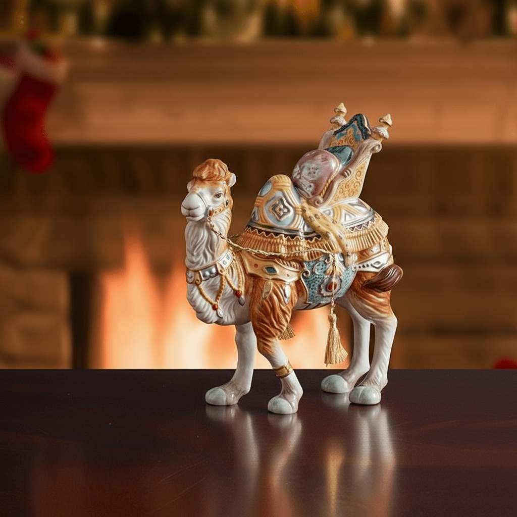 Nativity Nubian Camel Figurine, 11.5 IN
