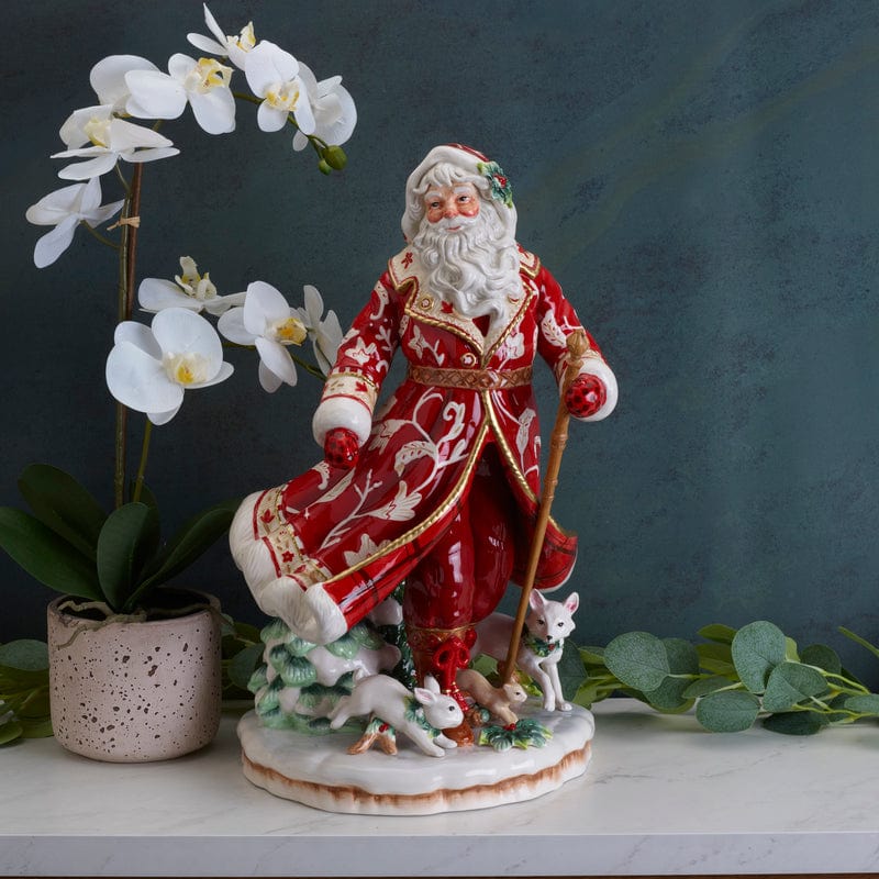 Town and Country Santa Figurine, 18.75 IN