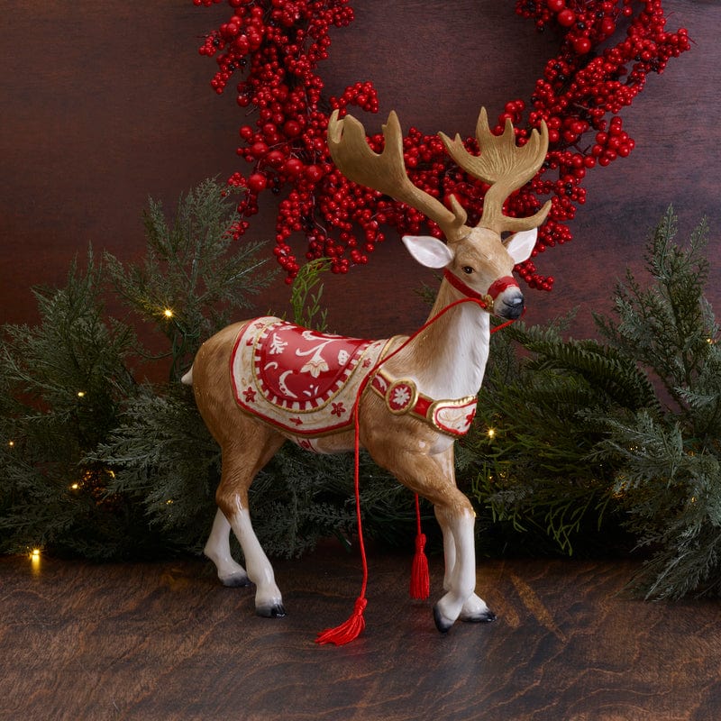 Town and Country Reindeer Figurine, 15 IN