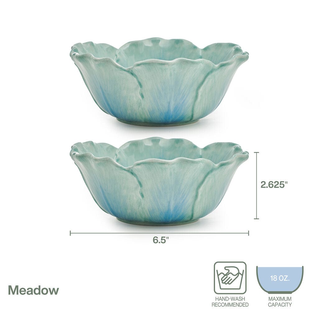 Meadow Set of 2 Tulip Soup Cereal Bowls