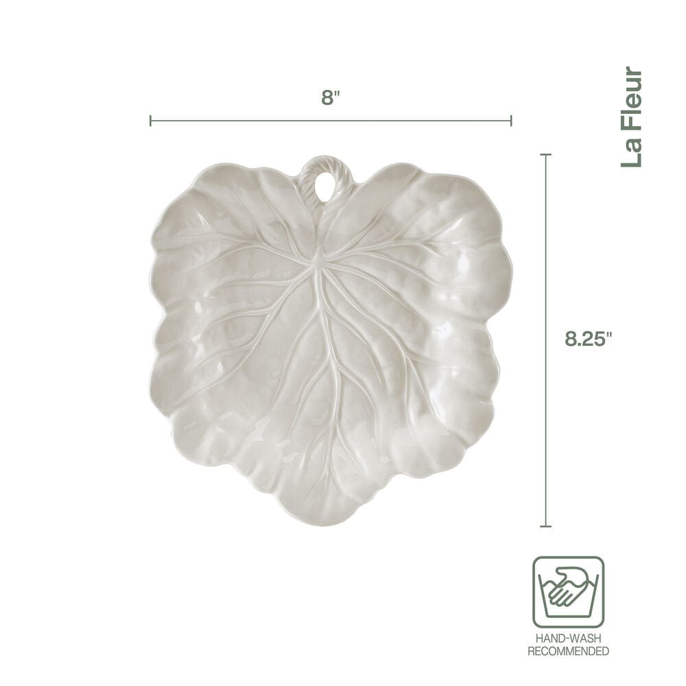 La Fleur Leaf Set of 2 Salad Plates