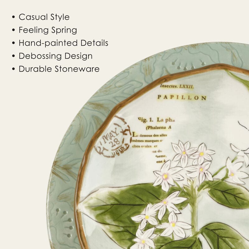 Toulouse Green 12 Piece Dinnerware Set, Service for 4