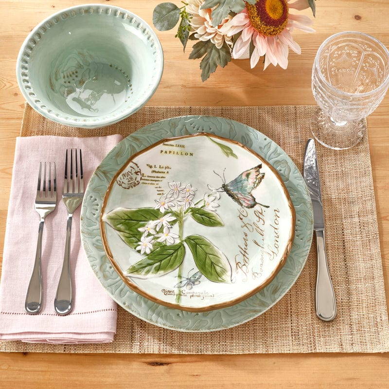 Toulouse Green 12 Piece Dinnerware Set, Service for 4