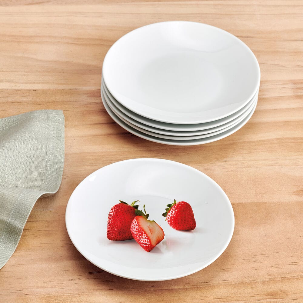 Everyday White® Coupe Set of 6 Appetizer Plates