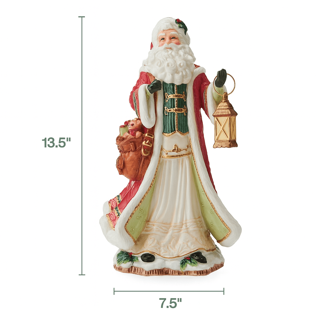 Crimson Studio Santa Figurine, 13.5 IN