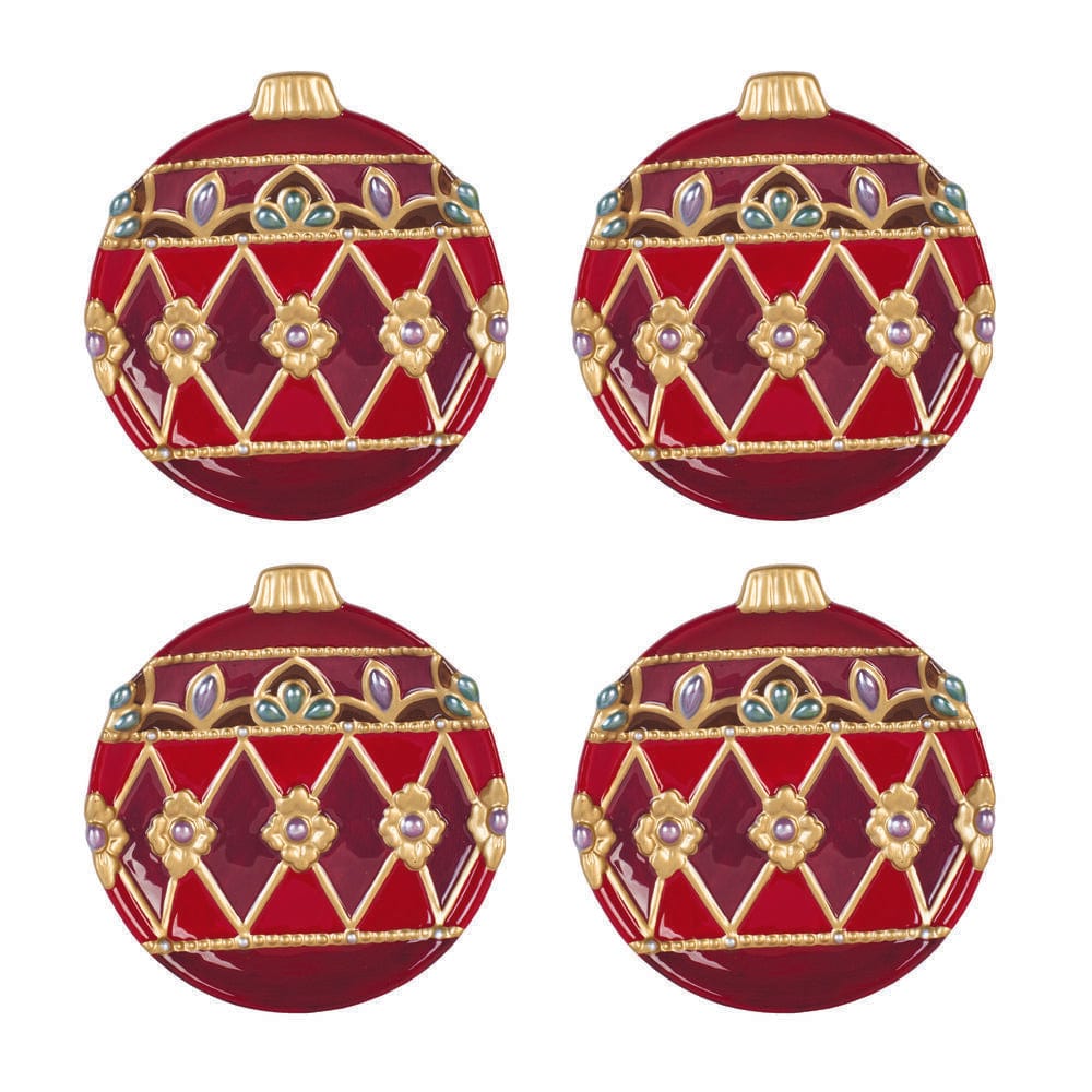 Renaissance Holiday Set of 4 Appetizer Plates