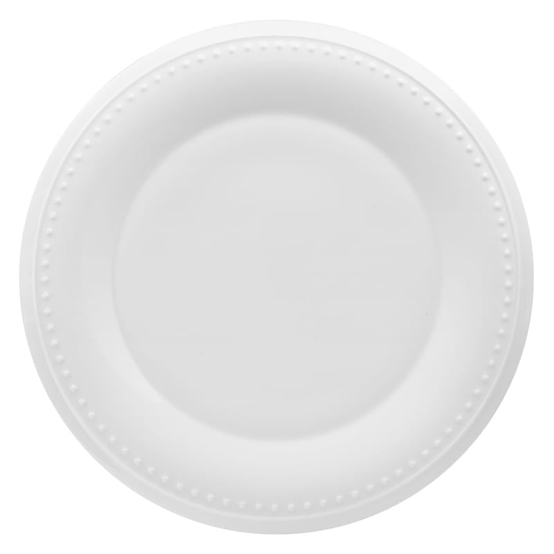 Nevaeh White Classic Bead 12 Piece Dinnerware Set, Service for 4