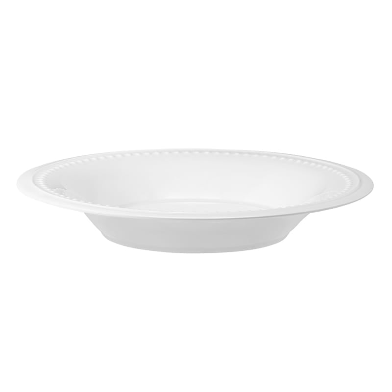 Nevaeh White Classic Bead 12 Piece Dinnerware Set, Service for 4